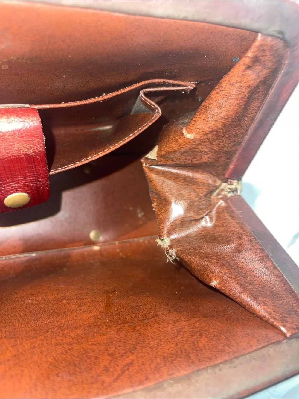 Vintage John Romaine Pocketbook purse Dr. Bag Tweed and Leather
